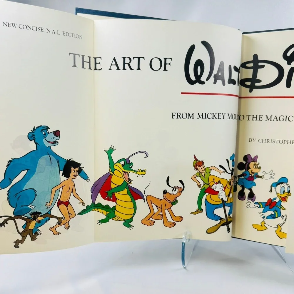 VTG Art of Walt Disney 1975 Coffee Table Book Hardcover Collectible _ Dust Cover